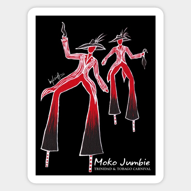 Moko Jumbies Sticker by @byleighart